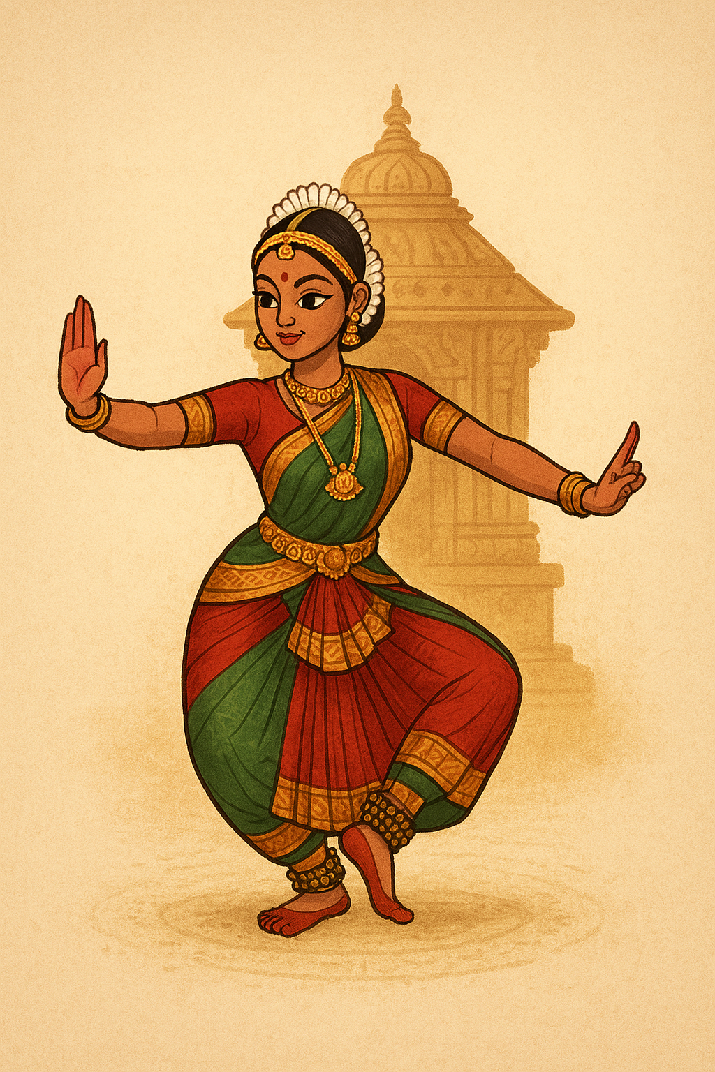 Diverse folk dance forms from different regions