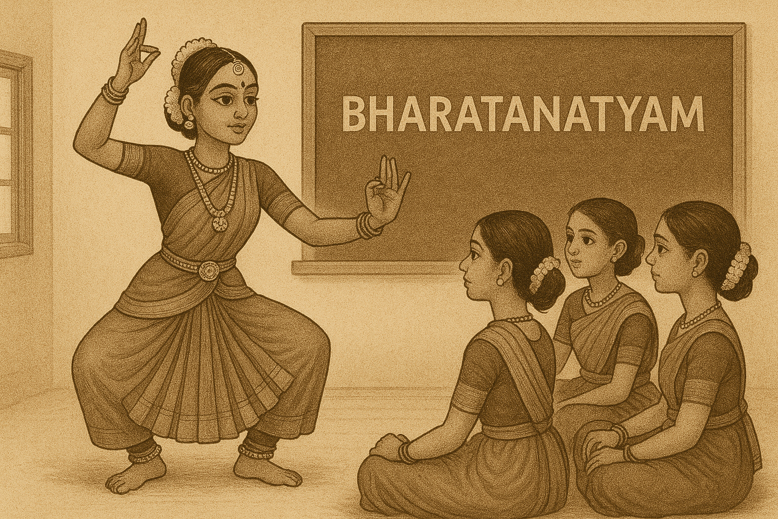 Traditional dance learning and practice